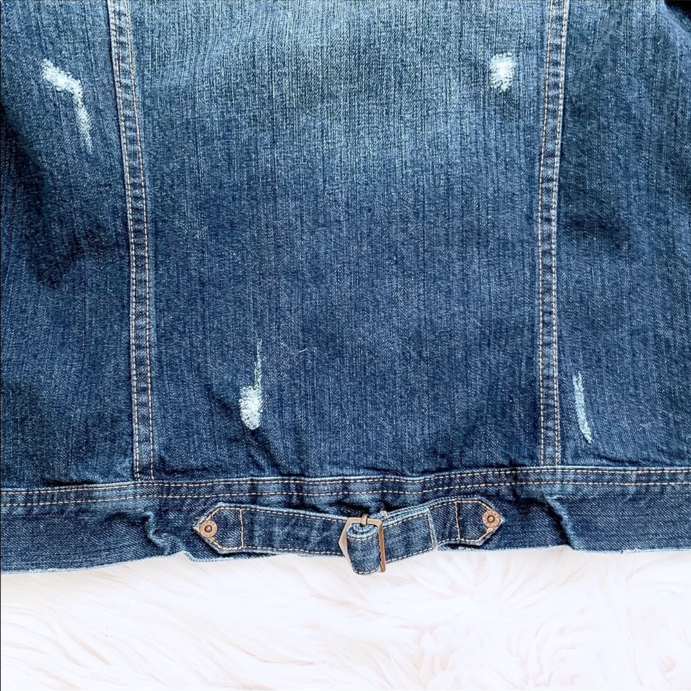 J.Crew Distressed Denim Jacket - Picture 6 of 12
